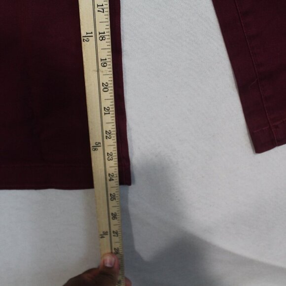 A.N.A A New Approach Men Red Pants Wide Leg Crop Size 4 - Picture 4 of 9